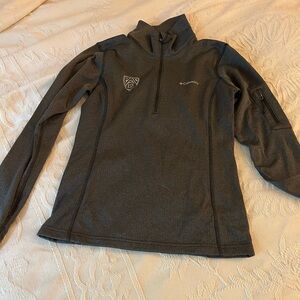 Columbia Gray Zip Up Sweater Fleece Comfort with Pac12 Logo
